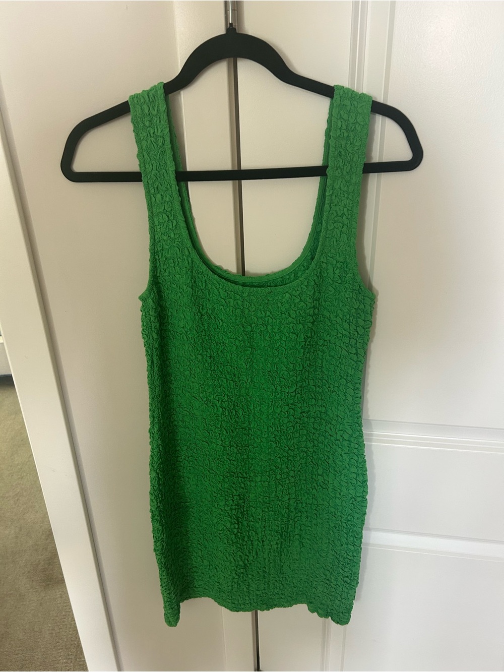 Rails Green Textured Tank Mini Dress - Picture 2 of 2